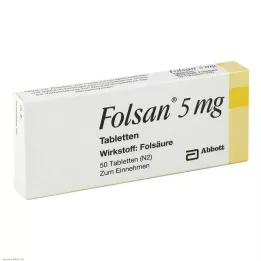 FOLSAN 5 mg tabletes, 50 gab