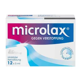 MICROLAX Taisnās zarnas šķīdums Enema, 12X5 ml