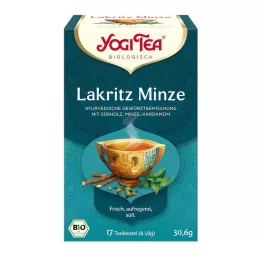 YOGI TEA Lakrica piparmētru organiskie filtru maisiņi, 17x1,8 g