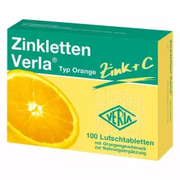 ZINKLETTEN Verla Oranžās Pastilas, 100 gab
