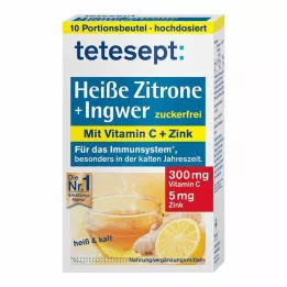TETESEPT karsts citrons ar ingveru bezcukura pulveris, 10X3 g