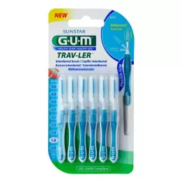 GUM TRAV-LER 1,6mm egles zils Interdental+6 vāciņi, 6 gab