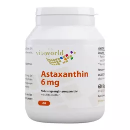 ASTAXANTHIN 6 mg kapsulas, 60 gab