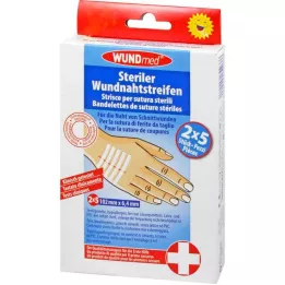 WUNDNAHTSTREIFEN 6,4x102 mm, 2x5 gab