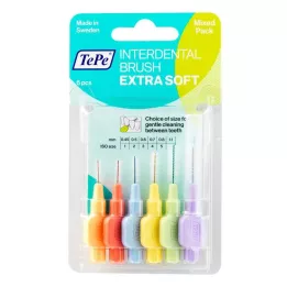 TEPE Starpzobu birste x-soft mix, 6 gab