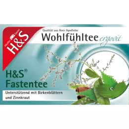H&S Labas sajūtas tējas gavēņa tējas filtra maisiņš, 20X1,5 g