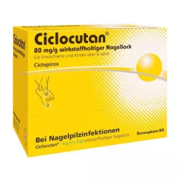 CICLOCUTAN 80 mg/g aktīvās sastāvdaļas nagu laka, 6 g