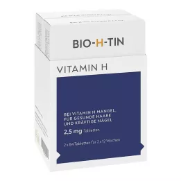 BIO-H-TIN Vitamīns H 2,5 mg 2x12 nedēļām tabletes, 2x84 gab