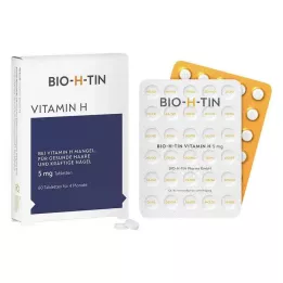 BIO-H-TIN Vitamīns H 5 mg 4 mēnešiem tabletes, 60 gab
