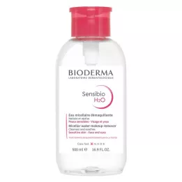 BIODERMA Sensibio H2O tīrīšanas šķīduma sūknis, 500 ml