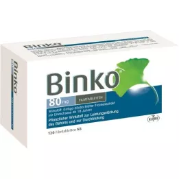 BINKO 80 mg apvalkotās tabletes, 120 gab