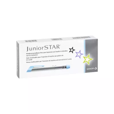 JUNIORSTAR Injekcijas ierīce sudraba, 1 gab
