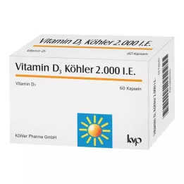 VITAMIN D3 KÖHLER 2000 SV kapsulas, 60 gab