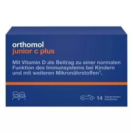 ORTHOMOL Junior C plus košļājamās tabletes, 14 gab
