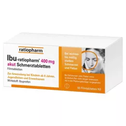 IBU-RATIOPHARM 400 mg akūtu sāpju tabletes, apvalkotās tabletes, 50 gab