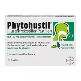 PHYTOHUSTIL Klepu nomācošas pastilas, 20 gab