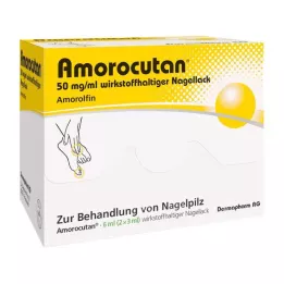 AMOROCUTAN 50 mg/ml ārstnieciskā nagu laka, 6 ml