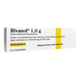 Rivanols 1,0 g pulveris, 5 gab