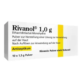 Rivanols 1,0 g pulveris, 10 gab