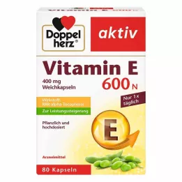 DOPPELHERZ Vitamīns E 600 N mīkstās kapsulas, 80 gab