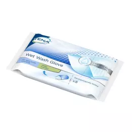 TENA WET Wash Glove aromātisks 15x23 cm zils, 8 gab