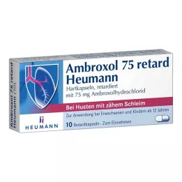 AMBROXOL 75 retard Heumann kapsulas, 10 gab