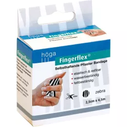 FINGERFLEX 2,5 cmx4,5 m Zebra bez lateksa, 1 gab
