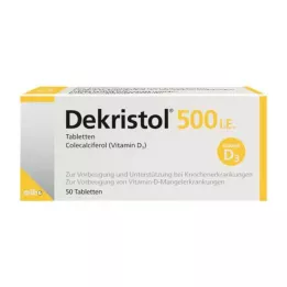 DEKRISTOL 500 SV tabletes, 50 gab
