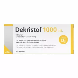 DEKRISTOL 1000 SV tabletes, 50 gab