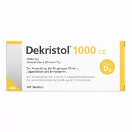 DEKRISTOL 1000 SV tabletes, 100 gab