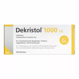DEKRISTOL 1000 SV tabletes, 200 gab