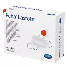 PEHA-LASTOTEL Fiksācijas pārsējs 6 cmx4 m, 20 gab