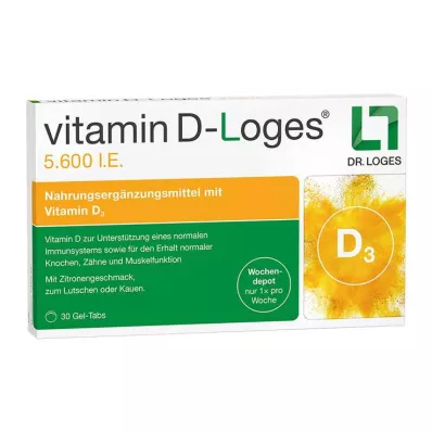 VITAMIN D-LOGES 5600 SV nedēļas depo košļājamās tabletes, 30 gab