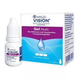 HYLO-VISION Gēla vairāku acu pilieni, 2X10 ml