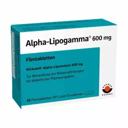 ALPHA-LIPOGAMMA 600 mg apvalkotās tabletes, 30 gab