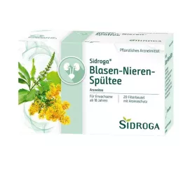 SIDROGA Urīnpūšļa-nieru skalošanas tējas filtra maisiņi, 20x2,0 g