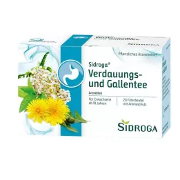 SIDROGA Gremošanas un žultspūšļa tējas filtra maisiņi, 20x2,0 g