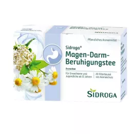 SIDROGA Kuņģa-zarnu trakta nomierinošas tējas filtra maisiņi, 20x2,0 g