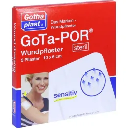 Gota-Por brūču apmetums sterils 60x100 mm, 5 gab