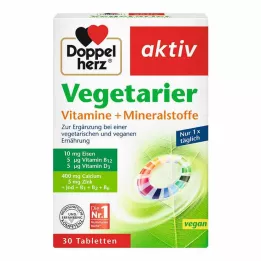 DOPPELHERZ Veģetārie vitamīni+Minerāli aktīvi, 30 gab