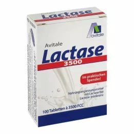LACTASE 3500 FCC tabletes klikšķu dozatorā, 100 gab