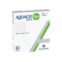 Aquacel Ag + Extra 10x10 cm kompreses, 10 gab