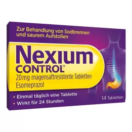 NEXIUM Kontrole 20 mg zarnās šķīstošās tabletes, 14 gab
