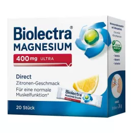 BIOLECTRA Magnijs 400 mg ultra Direct Lemon, 20 gab