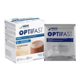 OPTIFAST mājas dzēriens šokolādes pulveris, 8X55 g