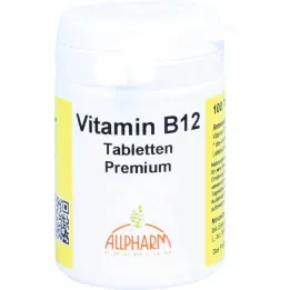 Vitamīns B12 Premium Allpharm tabletes, 100 gab