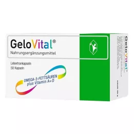 GELOVITAL Uztura bagātinātājs mencu aknu eļļas vāciņi., 50 gab