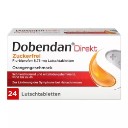 DOBENDAN Tiešais bezcukura flurbiprofēns 8,75 mg Lut, 24 gab