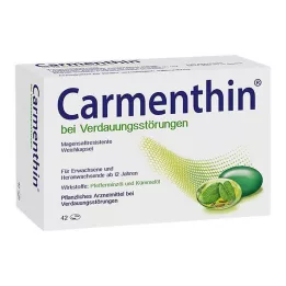 CARMENTHIN gremošanas traucējumiem msr.Mīkstās kapsulas, 42 gab
