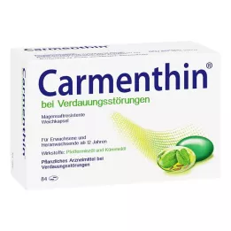 CARMENTHIN gremošanas traucējumiem msr.Mīkstās kapsulas, 84 gab